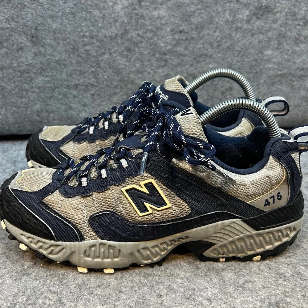 New Balance 476 Trail Running Shoes Sneakers Gray Navy Outdoors Men's‎ 7.5